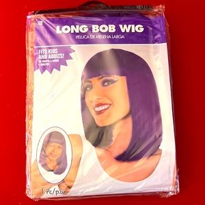 Purple long bob wig, fits kids and adults brand new